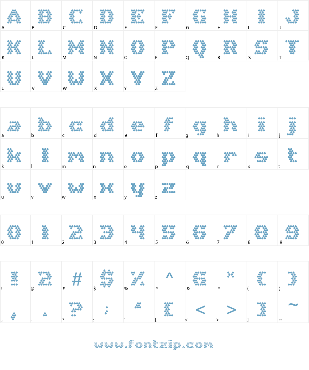 Hex Girlfriend Font Character